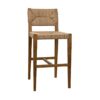 Teak Rope Barstools solid Natural wood