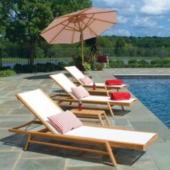 Teak Sun Lounger Beach of La Concha