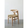 TEAK DINING CHAIR WITH ROPE SEAT NATURAL IN TEAK