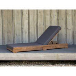 Bay view Teak Wood Sunbed Outdoor with Cushion