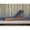 Bay view Teak Wood Sunbed Outdoor with Cushion
