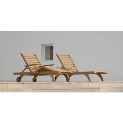 Teak Sun Lounger Puente Romano Beach Resort