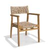 solid teak wood woven dining chair natural color solid teak wood woven dining chair natural color