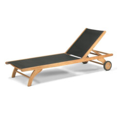 solid teak wood frame sun lounger batyline oklahoma