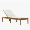 wooden sun lounger with white cushion canada wooden sun lounger with white cushion canada