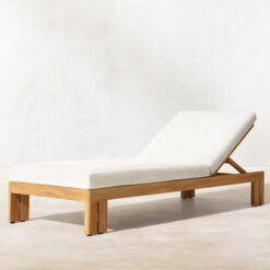 solid wood sun lounger with cushion singapore