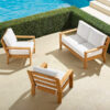 teak wood sofa set outdoor natural color sydney teak wood sofa set outdoor natural color sydney
