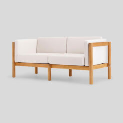 solid teak wood sofa garden 2 seater