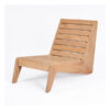 Teak deep seating chair Kangaroo in Teak Slats
