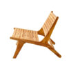 Teak Lounge Chair with Small Slat wood Natural Stain color Teak Lounge Chair with Small Slat wood Natural Stain color