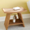 Teak Shower Stools Knock Down Bathroom