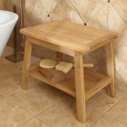 Teak Shower Sto... Teak Shower Stools Maldives Resort Bathroom Wood Furniture