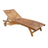 Single Teak sun Lounger Outdoor Cape Town Resort