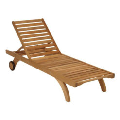 Single Teak sun Lounger Outdoor Japan