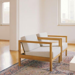 Teak Wooden Accent Chair Comfortable