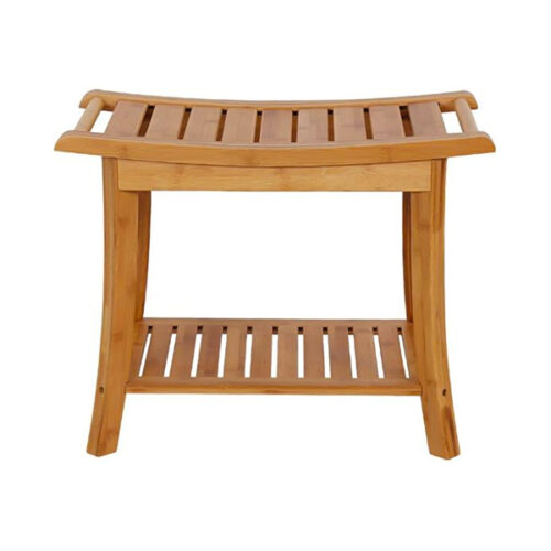 TEAK BATH STOOLS SHOWER WITH SHELVES USA