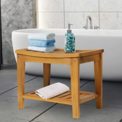 TEAK BATH STOOL...