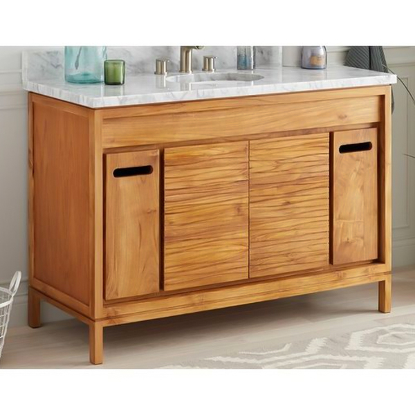 Teak Wood Bathroom Vanitynull