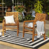 Solid Teak Wood Patio Arm Chair