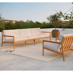 Wooden Teak Natural Color Sofa Set