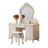 White Wooden Color Dressing Table with Mirror White Wooden Color Dressing Table with Mirror
