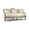 Solid Mahogany Wood Sofa Classic Style 3 Seater