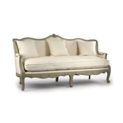 Solid Teak Wood Sofa Classic Style 3 Seater