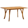 Wooden Teak Outdoor Dining Table Fine Sanded