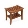 Teak Wood Natural Color Shower Bench