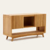 Wooden Teak Buffet Natural Color with Shelves