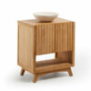 Teak Wood Bath Vanity Natural Color