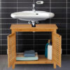 Teak Wood Natural Color Bath Vanity