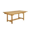 Teak Wooden Rectangular Dining Table Natural Color