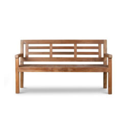 Teak Wood Outdoor Bench 3 Seater Fine Sanded