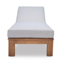 Outdoor Teak Wooden Sun Lounger Fine Sanded