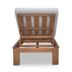 Outdoor Teak Wooden Sun Lounger Fine Sanded