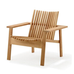 Wooden Lounge Chair Natural Color