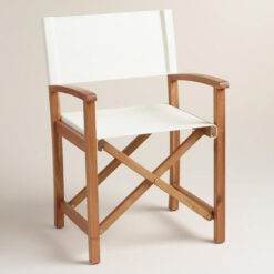 Wooden Frame Director Chair Natural Color