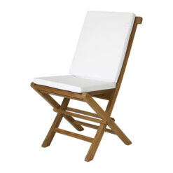 Teak Folding Chair Natural Color with Cushion