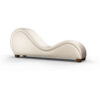 Teak Kamasutra Sofa White Faux Leather