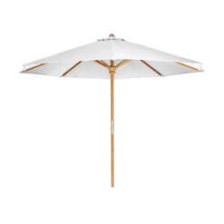 Solid Teak Wood Outdoor Dining Table Set with Umbrella