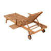Laguna Teak Sun Lounger with Hand rest Natural Color