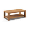 Teak Wood Rectangle Coffee Table Natural Color