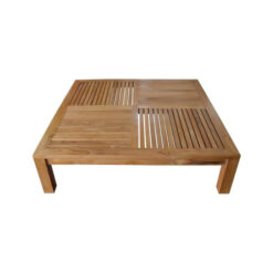 Wooden Teak Square Coffee Table Fine Sanded