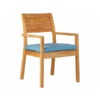 Made by Teak Wood Patio Chair with Cushion