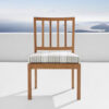 Solid Teak Wood Dining Chair Outdoor with Cushion Solid Teak Wood Dining Chair Outdoor with Cushion