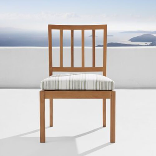 Solid Teak Wood Dining Chair Outdoor with Cushion