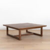 Square Teak Coffee Table Natural Color