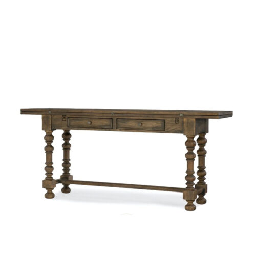 French Style Table with 2 Drawers Antique Style