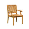 Wooden Teak Garden Armchair Natural Color
